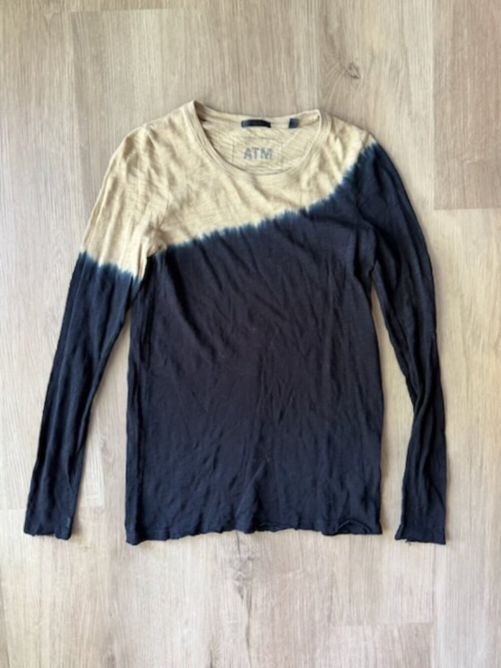ATM Anthony Thomas Melillo Dip Dye Long Sleeve Tee XS